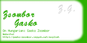 zsombor gasko business card